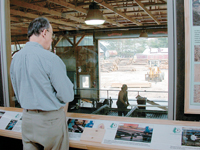 Cowls sawmill viewing deck Cowls sawmill viewing deck